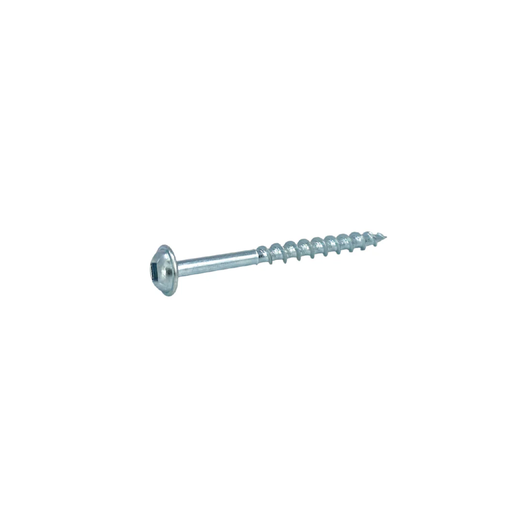 2'' Coarse Thread #8 Zinc Pocket Hole Screws - 100 Screws - Image 3