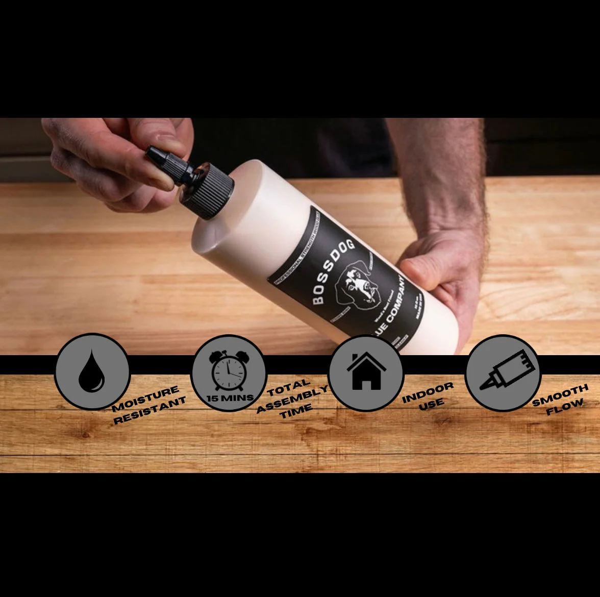 8.5 fl oz BOSSDOG Wood Glue /Tan - Image 5