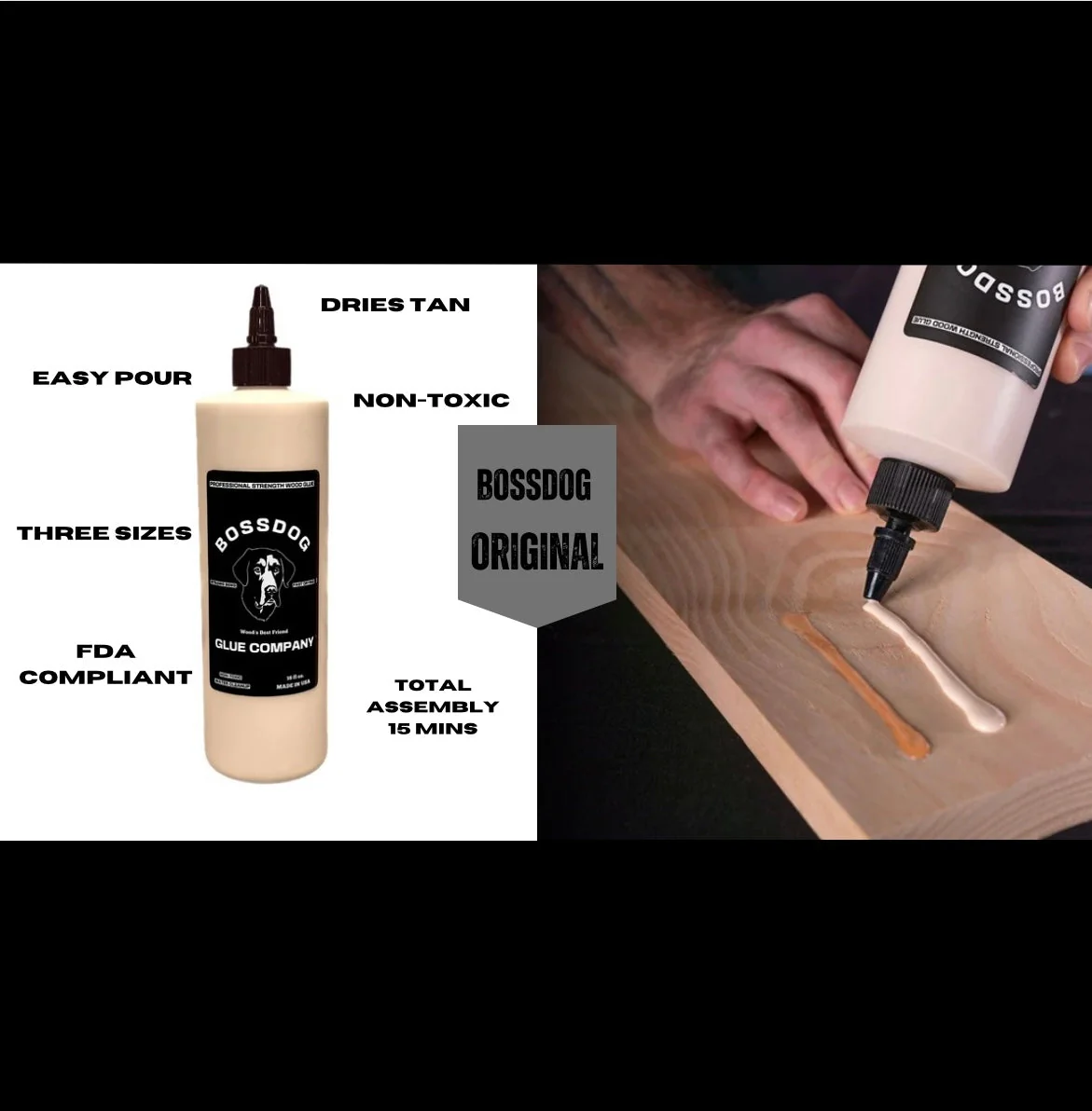 8.5 fl oz BOSSDOG Wood Glue /Tan - Image 6